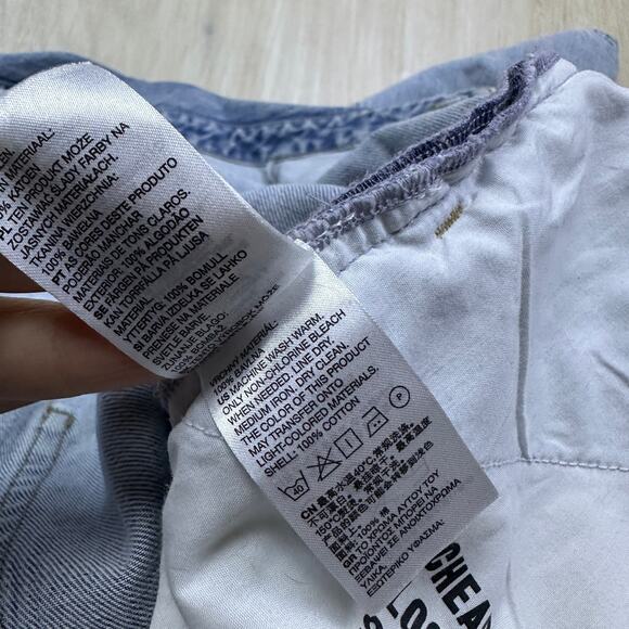 UO Cheap Monday Rigid Denim Boiler Suit Coverall Denim Jean Jumpsuit Medium - Picture 13 of 16